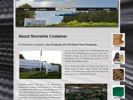 Shoreline Container - Home Page